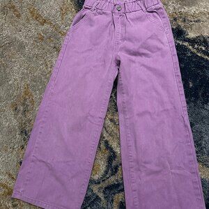 Purple Wide Leg Jeans
